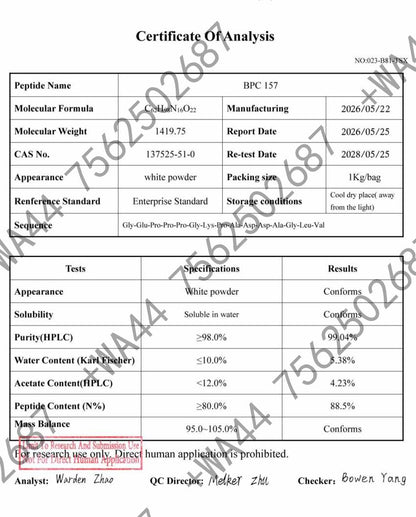 BPC-157 Research Peptide 5mg & 10mg | 10-Vial Kits