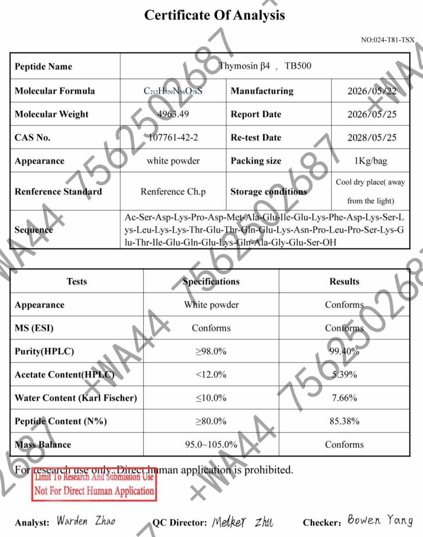 TB-500 for Research ≥99% Purity with COA