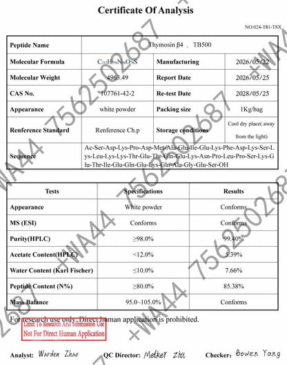 TB-500 for Research ≥99% Purity with COA