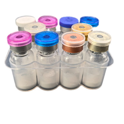CJC-1295 research vials in clear tray