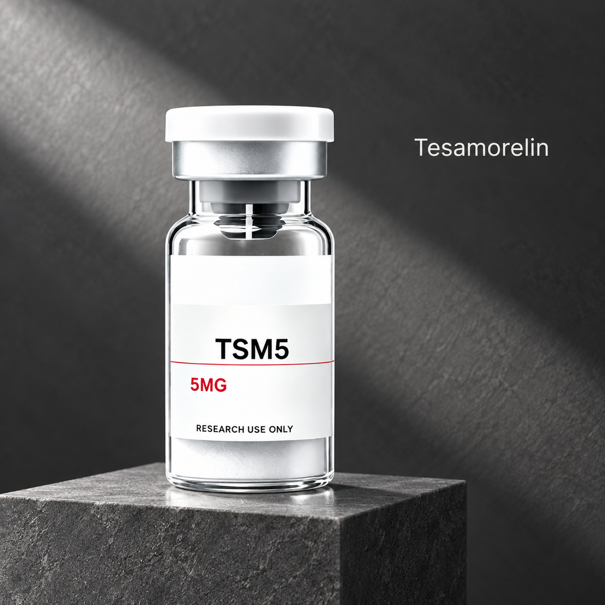 TESAMORELIN research product cover design